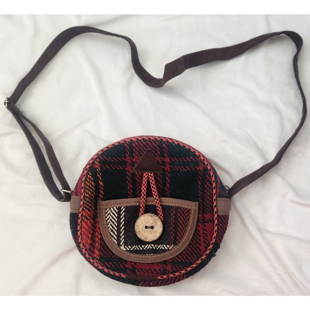 Vintage Handmade Kilim Wool Crossbody Bag Moroccan Turkish Adjustable Strap